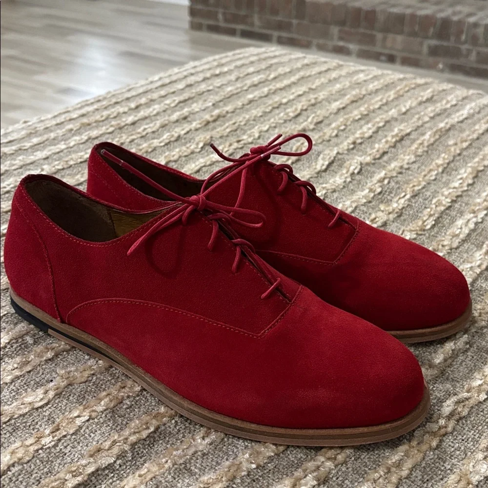 J.D. Fisk Lace Up Brogues Round Toe Casual Suede Men’s Lace Shoes Sz‎ 9.5